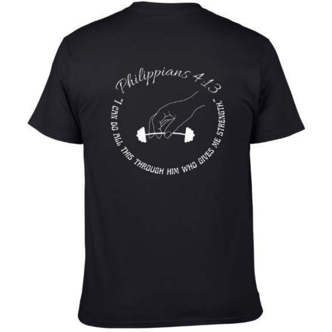 Philippians 4:13 Gym Tee Shirt